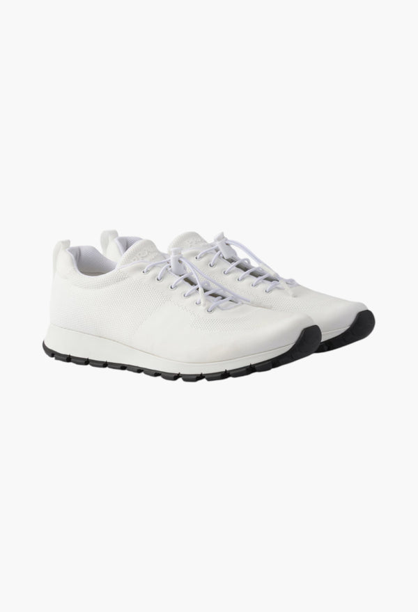 White - Stretch Knit Sneakers