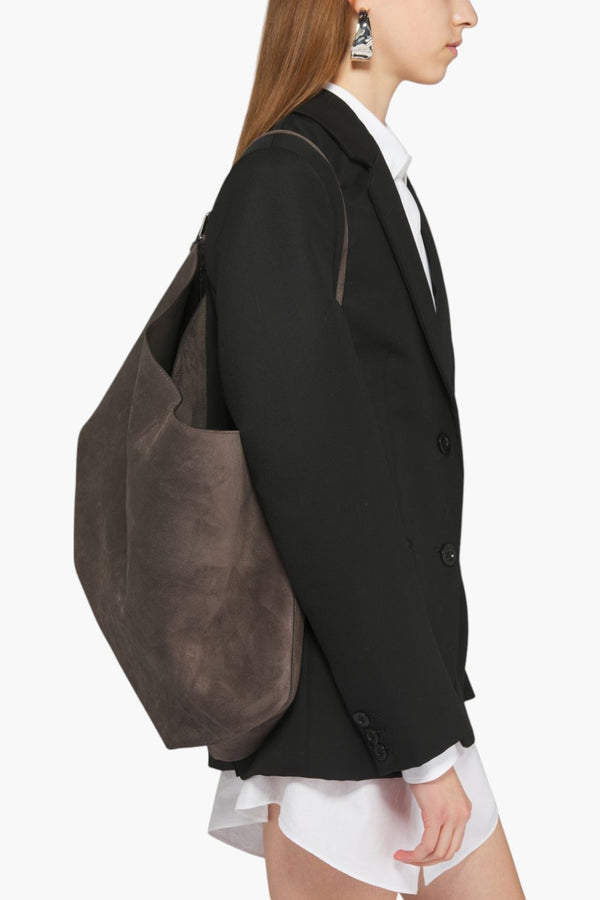 TOTÊME Espresso Leather Shoulder Bag