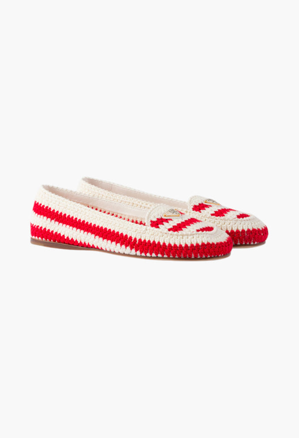 Red - Crochet Loafers
