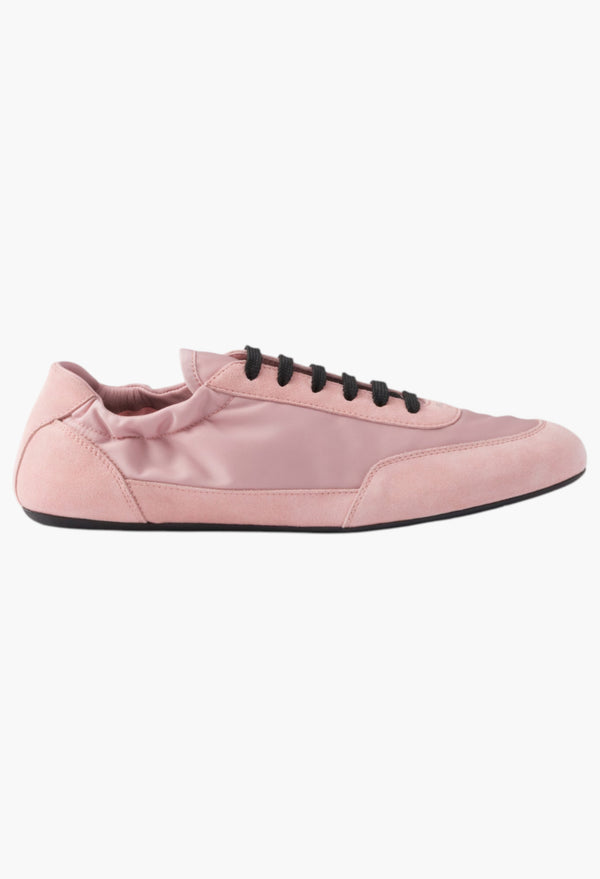 Peach - Collapse Re-Nylon And Suede Sneakers