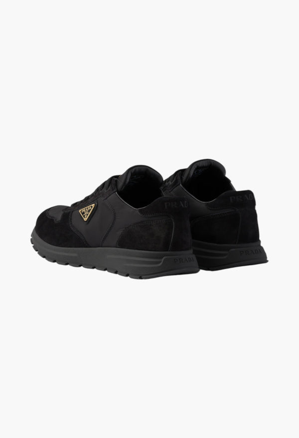 Black - Prax 2.0 Re-Nylon and suede sneakers