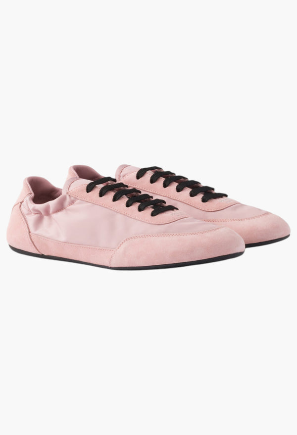 Peach - Collapse Re-Nylon And Suede Sneakers