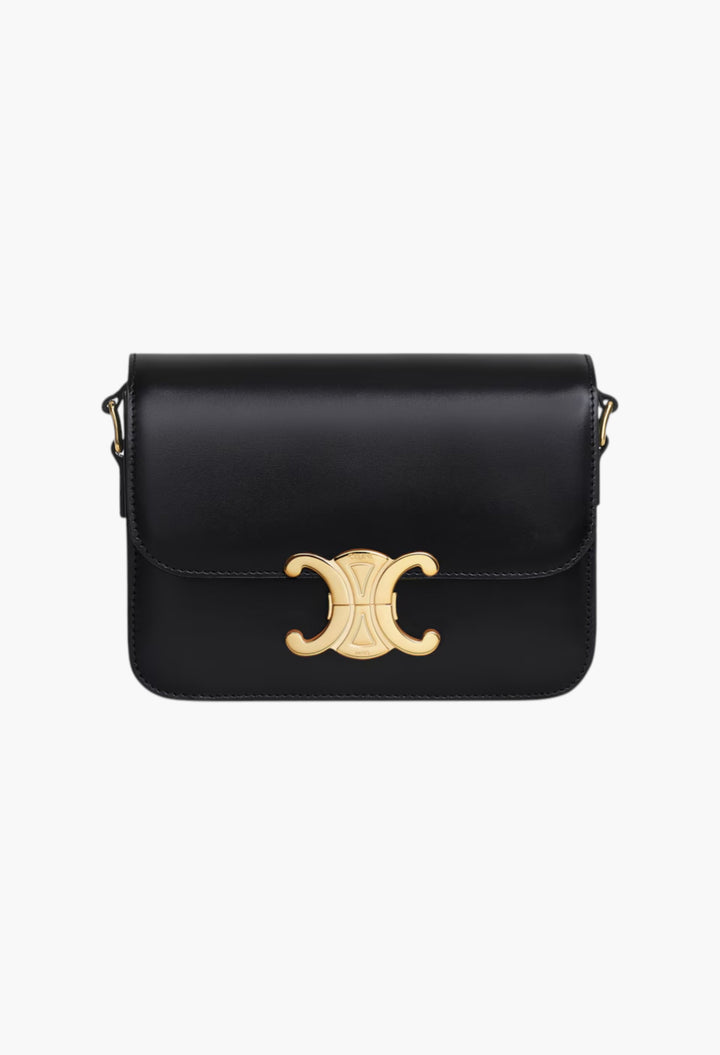 Teen Triomphe Bag In Shiny Calfskin - GLAM MODA