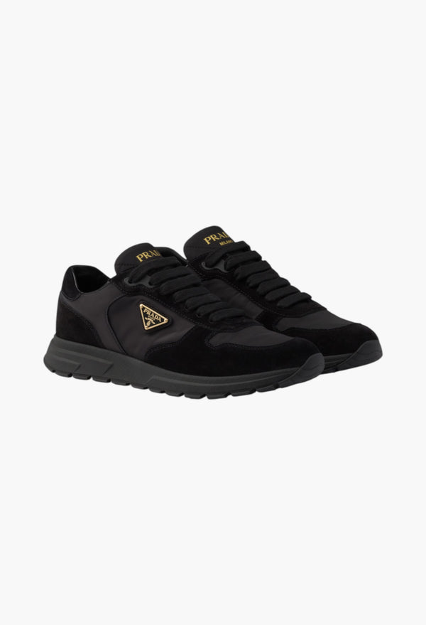 Black - Prax 2.0 Re-Nylon and suede sneakers