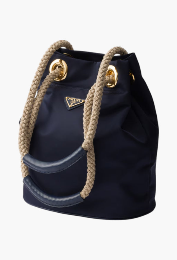 Baltic Blue - Prada Mariner Re-Nylon Bucket Bag