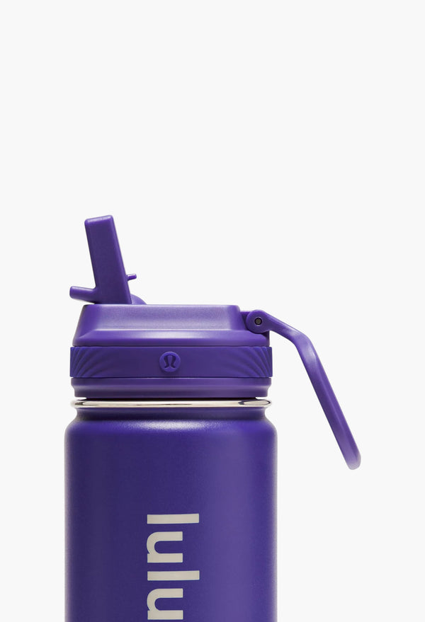 College Purple - Back to Life Sport Bottle 18oz Straw Lid