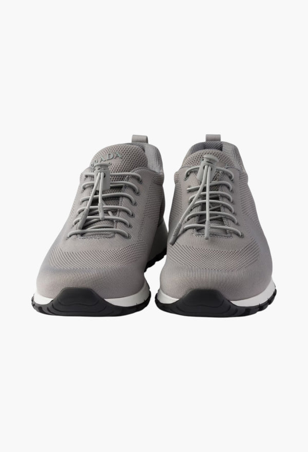 Cloudy Gray - Stretch Knit Sneakers