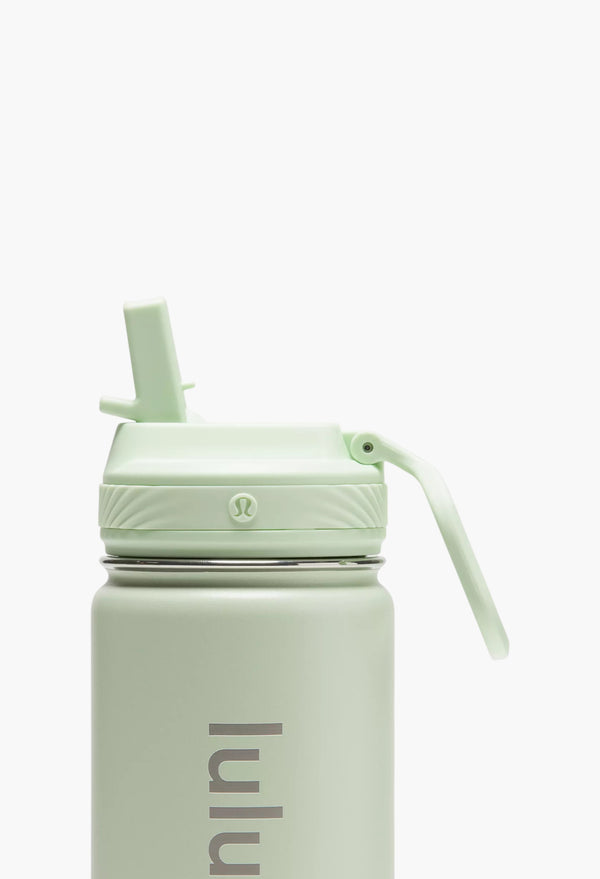 Kohlrabi Green - Back to Life Sport Bottle 18oz Straw Lid