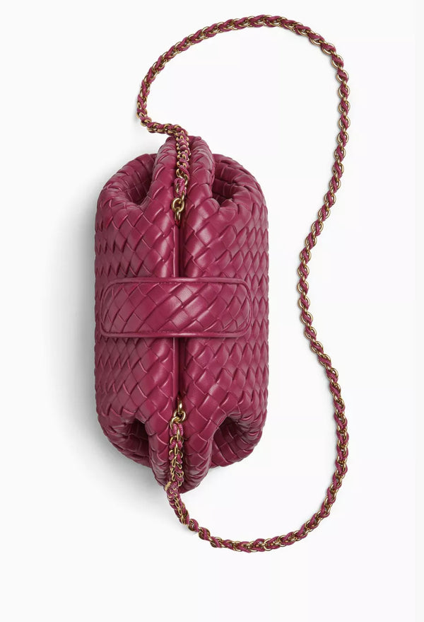 Small Lauren 1980 Clutch In Intrecciato Leather