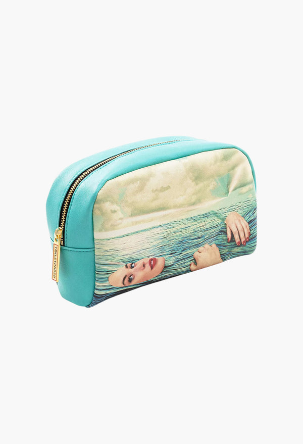 Seletti Wears Toilerpaper Sea Girl Faux-Leather Cosmetics Bag 23cm X 13cm