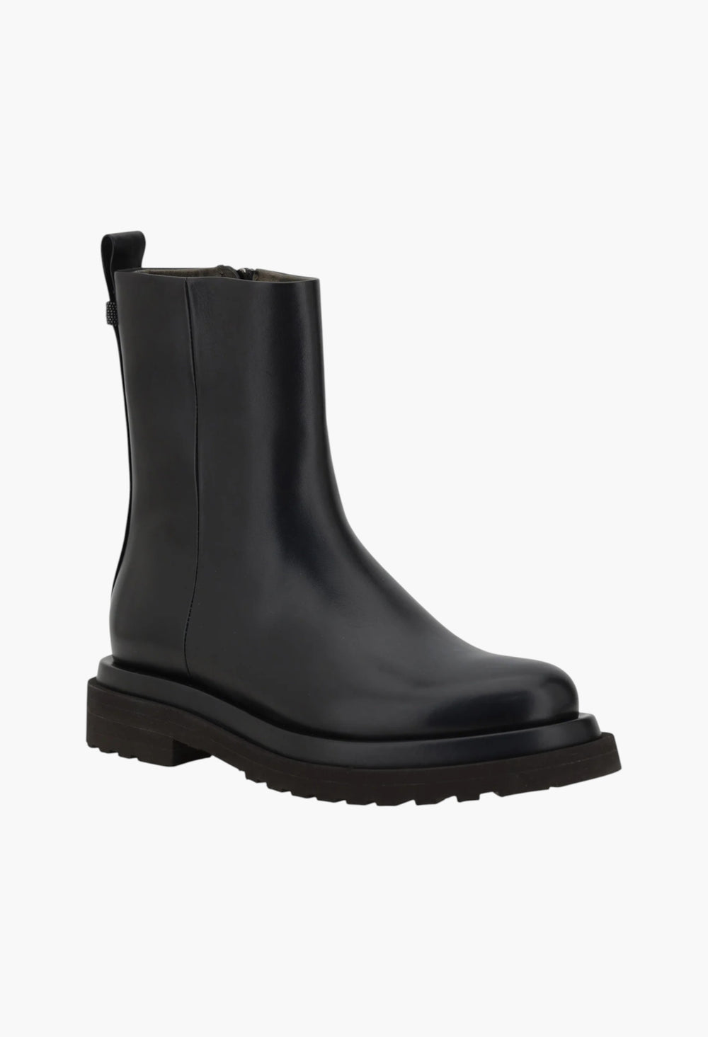 Leather Ankle Boots - GLAM MODA