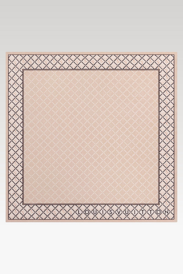 Monogram Flower Tile Shawl