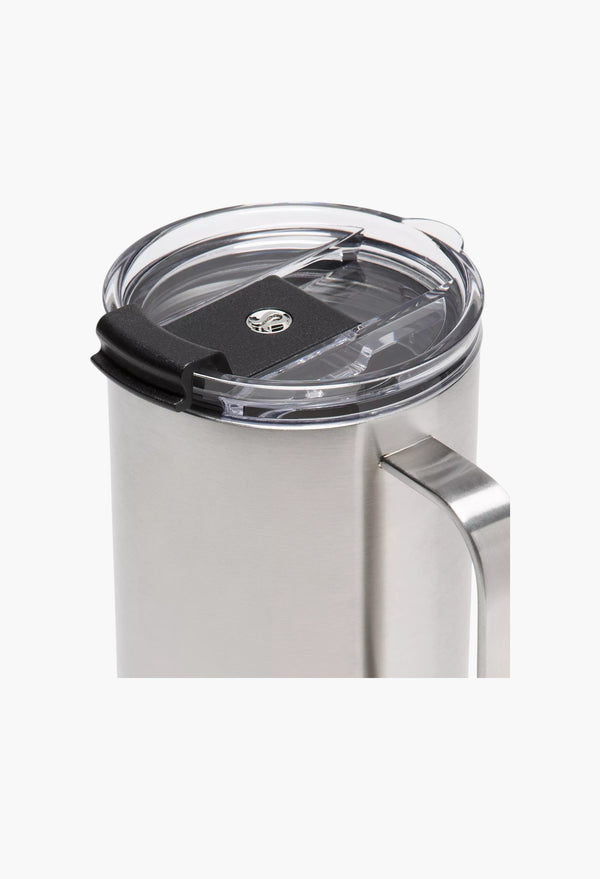 Stainless Steel/Black - Insulated Mug 20oz
