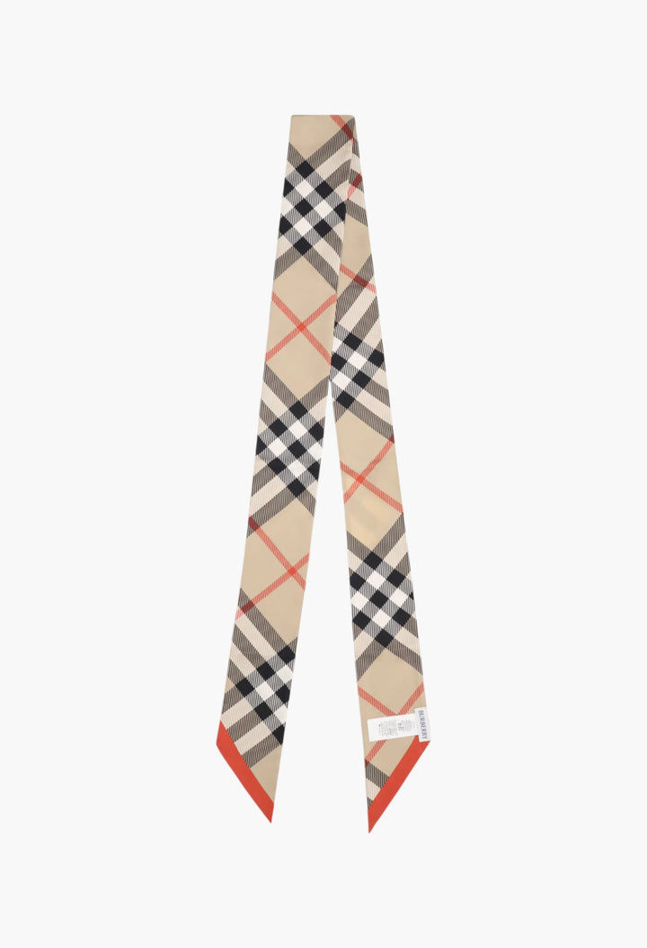 Silk Check Scarf - GLAM MODA