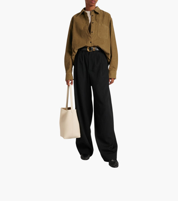 The Row Park N/S Small leather tote bag