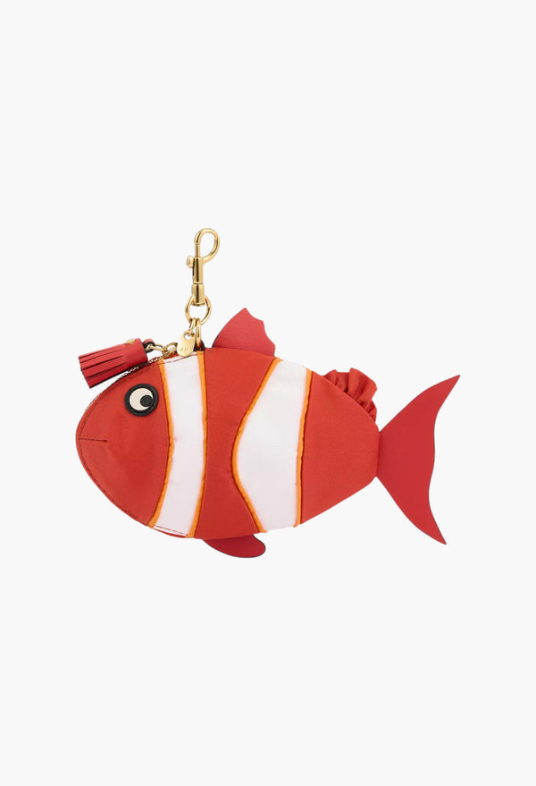 Clown Fish Woven Key Ring Pouch