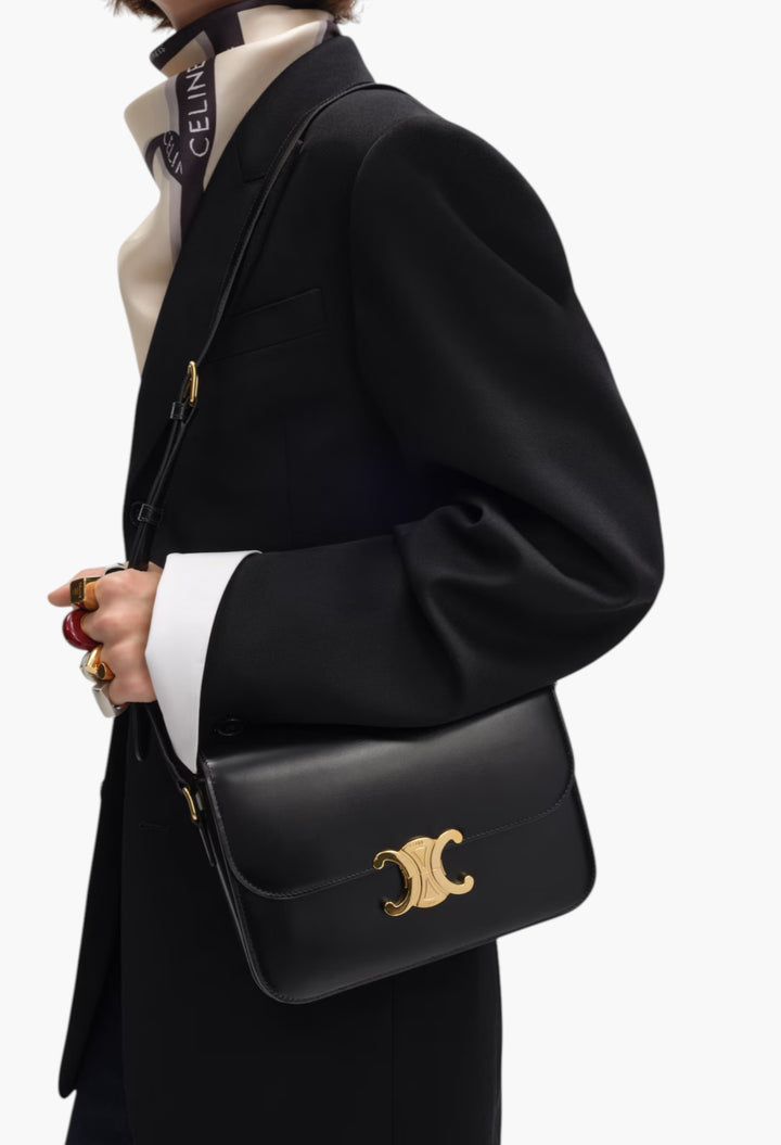 Classique Triomphe Bag In Shiny Calfskin - GLAM MODA