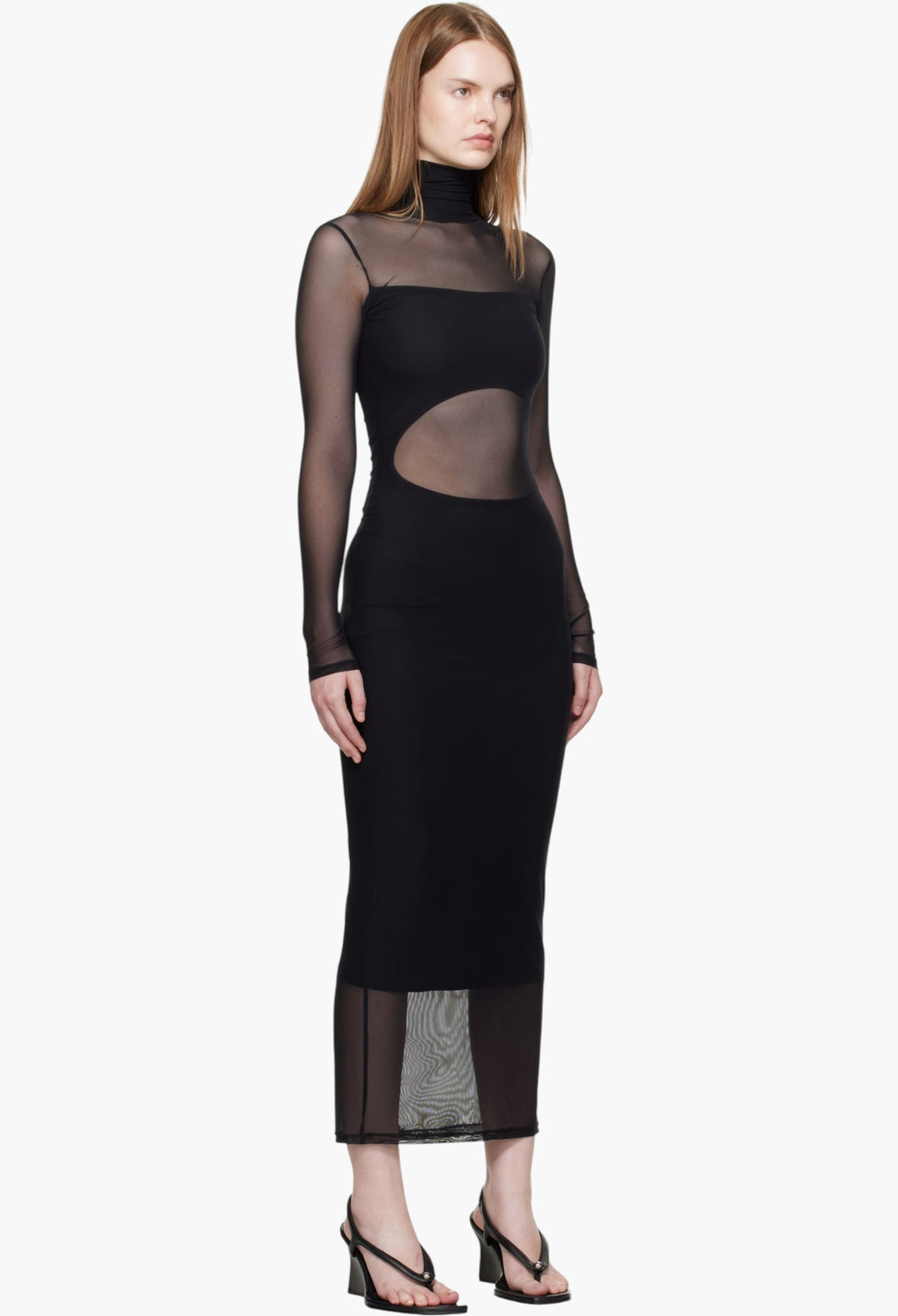 illusion midi dress Black Illusion Midi Dress – Elegant & Chic – GLAM MODA