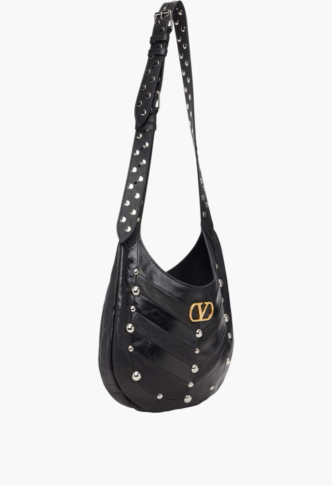 Black Boho Small Nappa Leather Tote - GLAM MODA