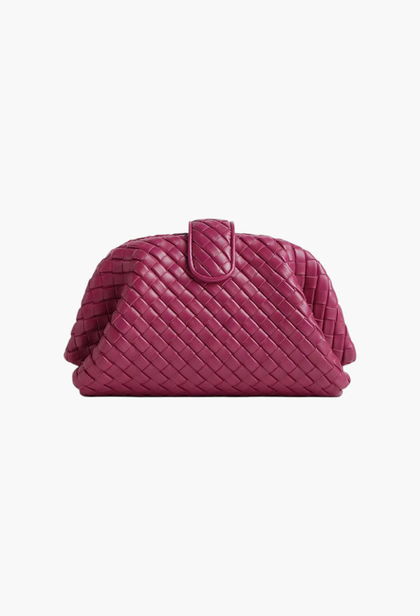 Small Lauren 1980 Clutch In Intrecciato Leather