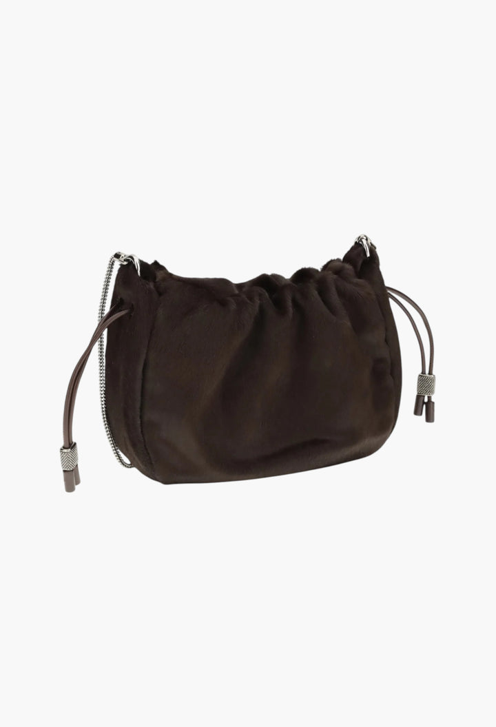 Mellow Mini Ponyhair Shoulder Bag With Precious Chai - GLAM MODA