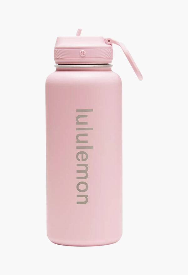 Blissful Pink - Back to Life Sport Bottle 32oz Straw Lid