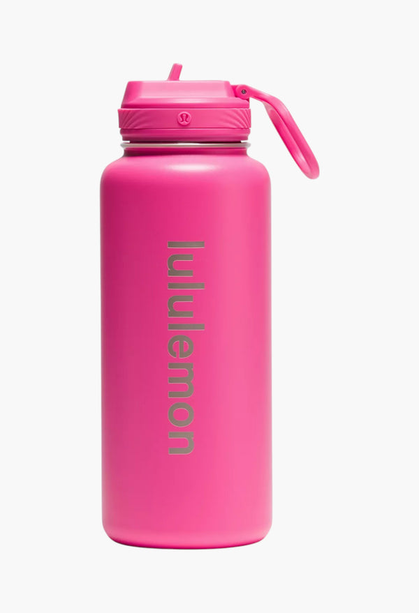 Racer Pink - Back to Life Sport Bottle 32oz Straw Lid
