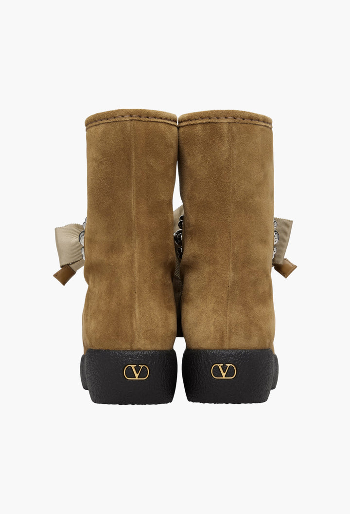 Brown Suede Winter Boots - GLAM MODA