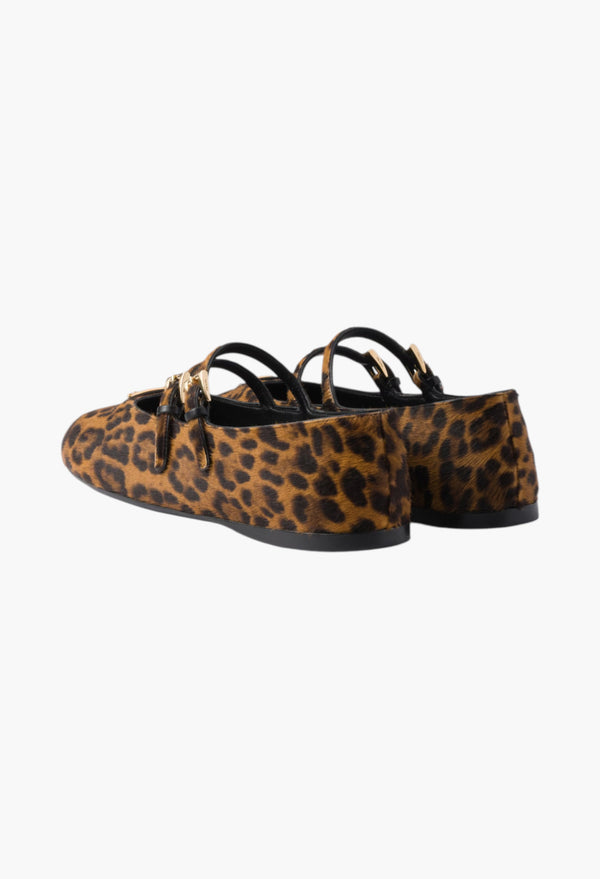 Honey - Printed Leather Ballerinas