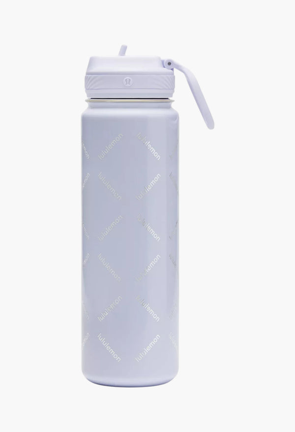 Serene Blue - Back to Life Sport Bottle 24oz Straw Lid Print