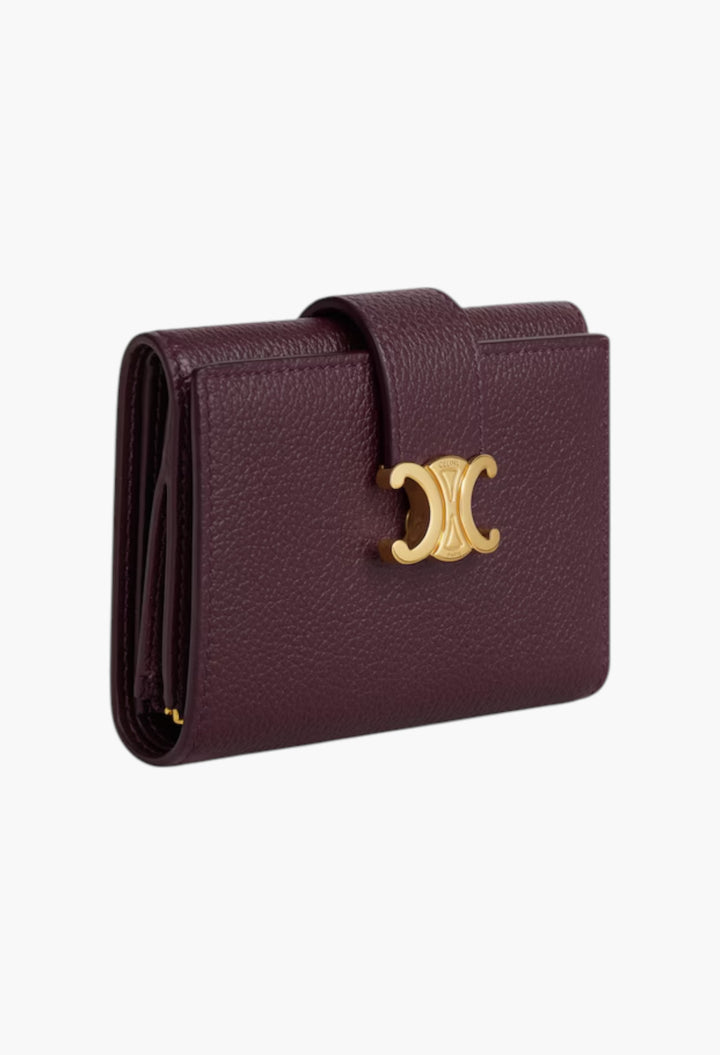 Fine Strap Wallet Nino In Supple Grained Calfskin - GLAM MODA