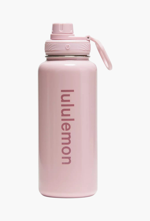 Blissful Pink/Pink Frosting - Back to Life Sport Bottle 32oz Shine