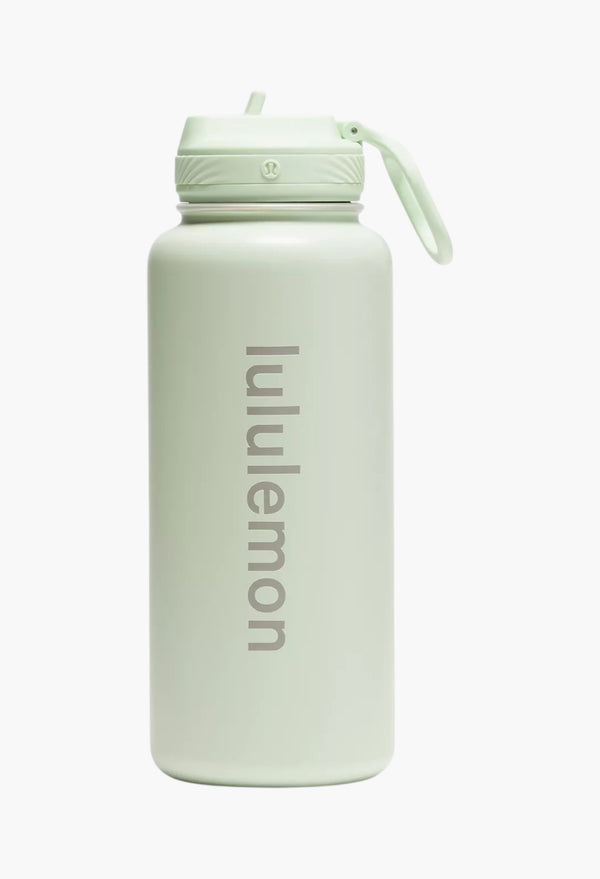 Kohlrabi Green - Back to Life Sport Bottle 32oz Straw Lid