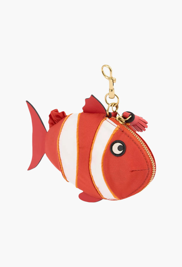 Clown Fish Woven Key Ring Pouch
