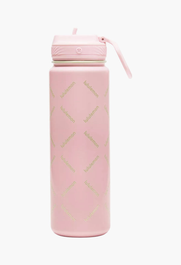Blissful Pink - Back to Life Sport Bottle 24oz Straw Lid Print