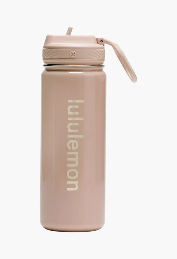 Nutmeg/Light Ivory - Back to Life Sport Bottle 18oz Straw Lid Shine