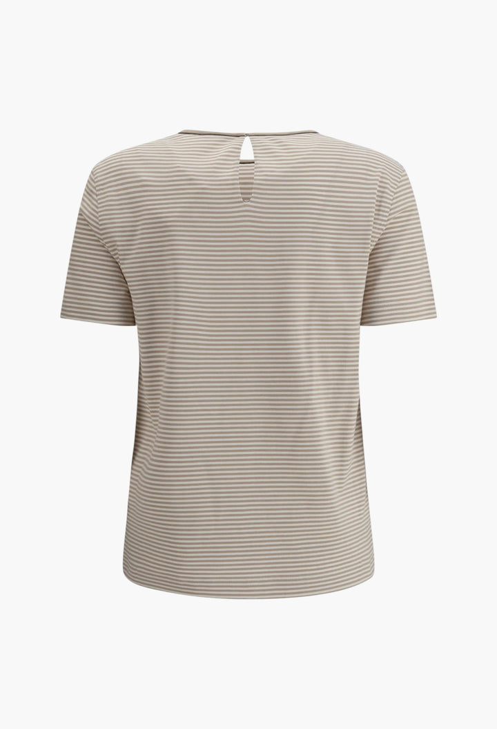 Striped Jersey T-Shirt - GLAM MODA