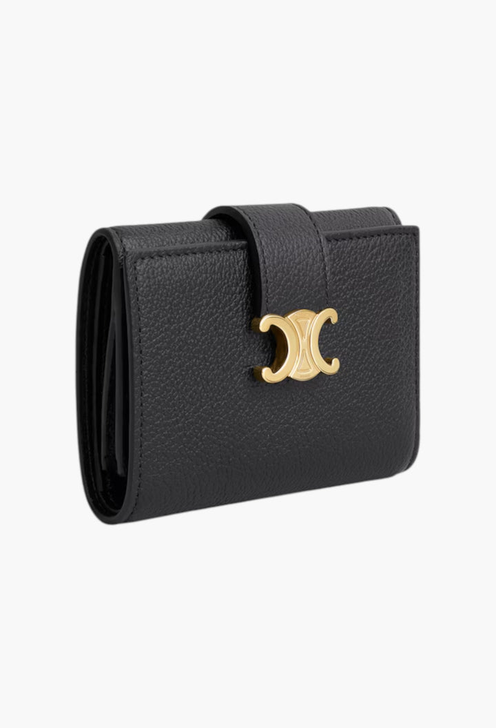 Fine Strap Wallet Nino In Supple Grained Calfskin - GLAM MODA