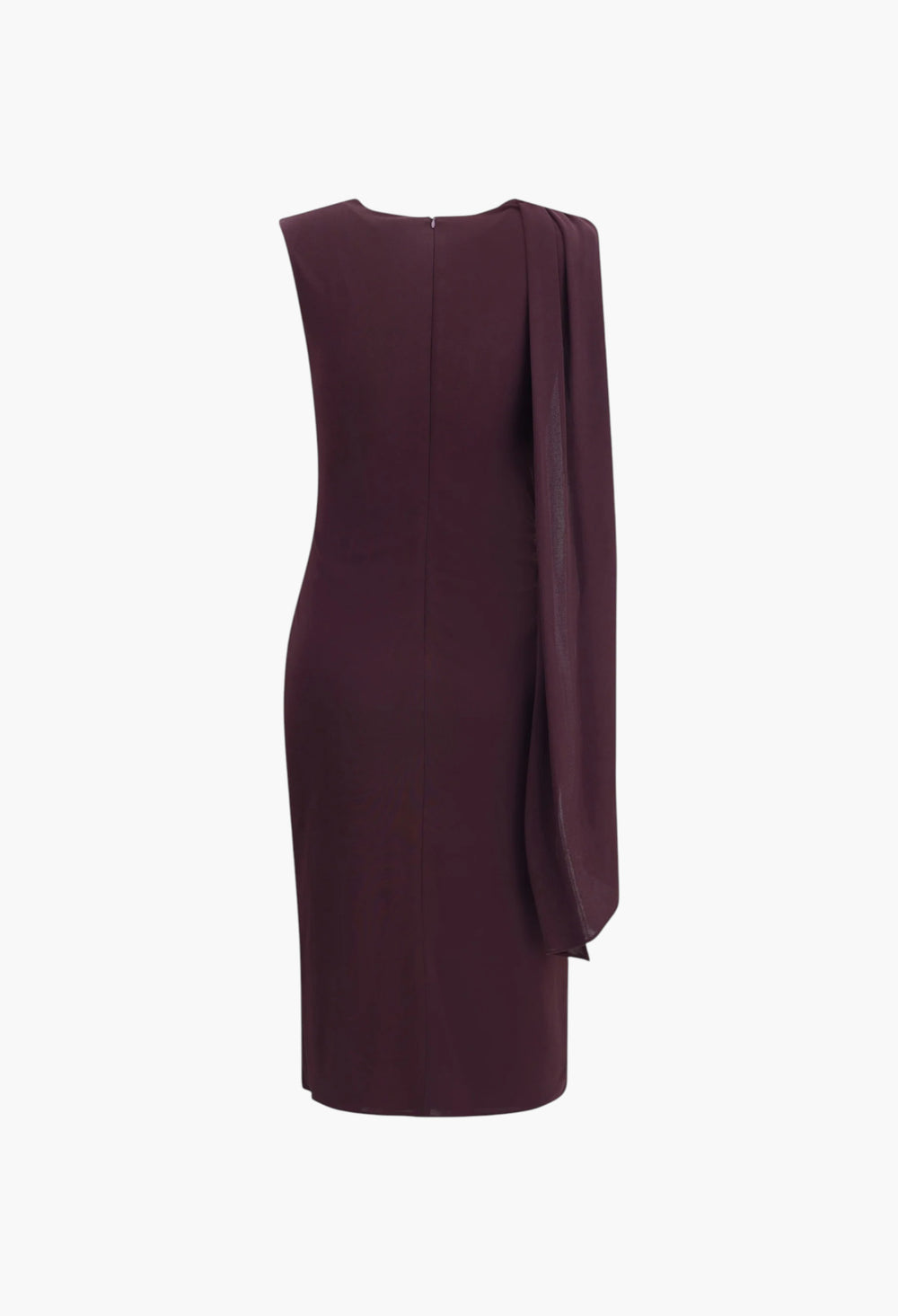 Jersey Midi Dress With Scarf - GLAM MODA
