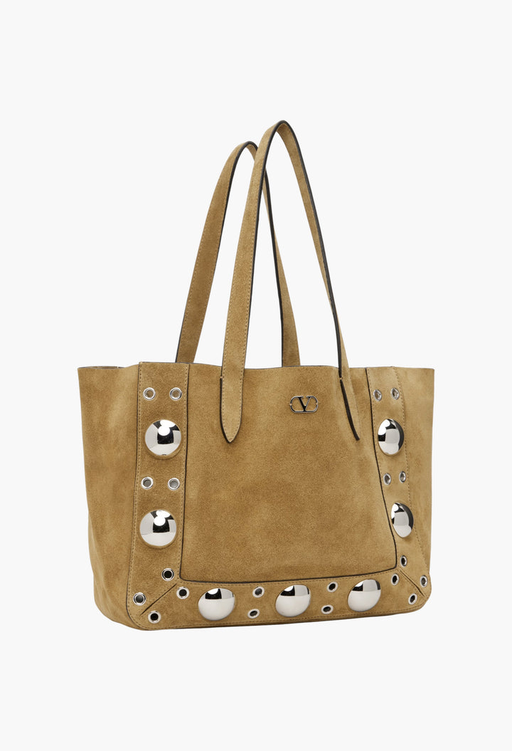 Tan Medium Nellcôte Suede Tote - GLAM MODA