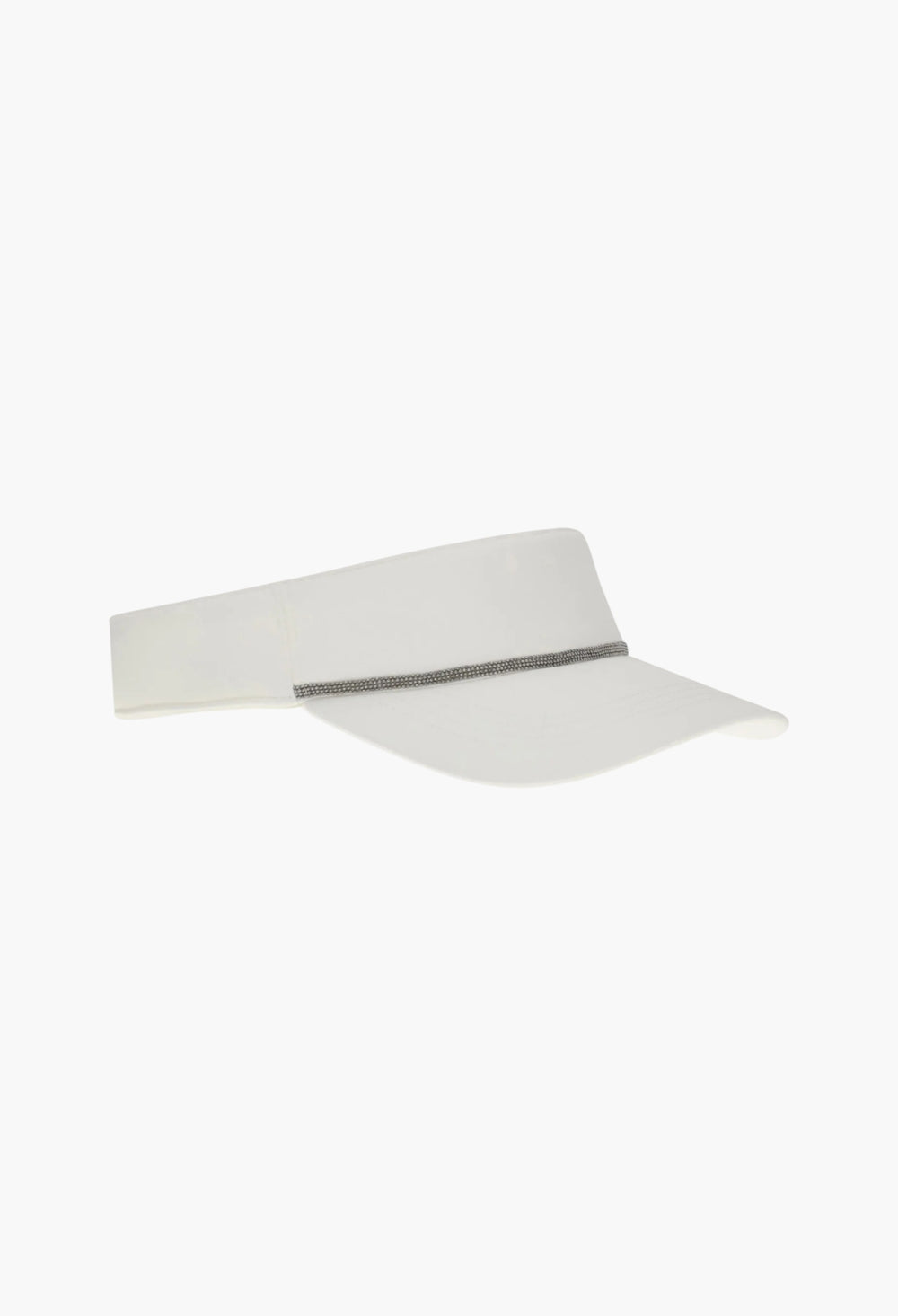 Nylon Visor With Shiny Band - GLAM MODA