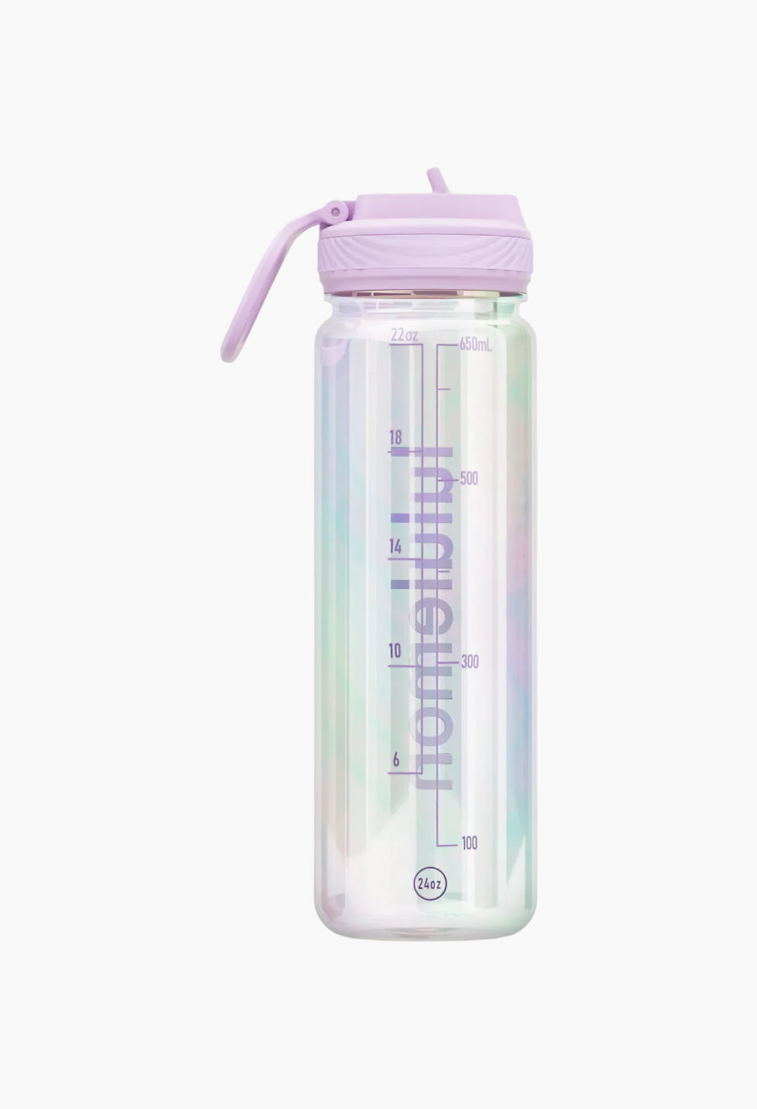 Back To Life Clear Bottle 24oz Straw Lid Iridescent - GLAM MODA