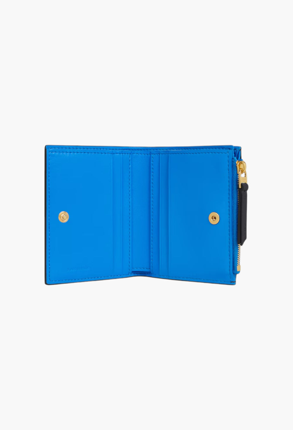 Compact Wallet In Supple Grained Calfskin - GLAM MODA