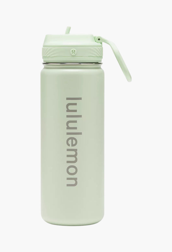 Kohlrabi Green - Back to Life Sport Bottle 18oz Straw Lid