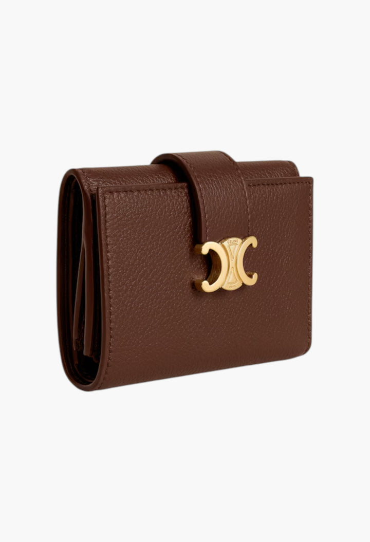 Fine Strap Wallet Nino In Supple Grained Calfskin - GLAM MODA