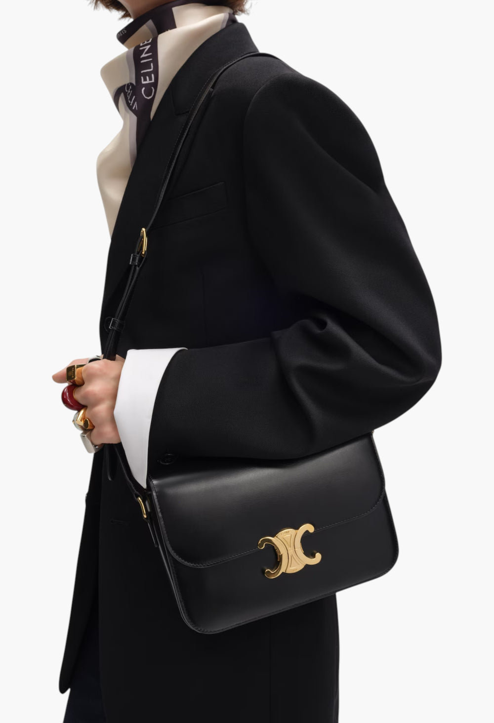 Classique Triomphe Bag In Shiny Calfskin - GLAM MODA