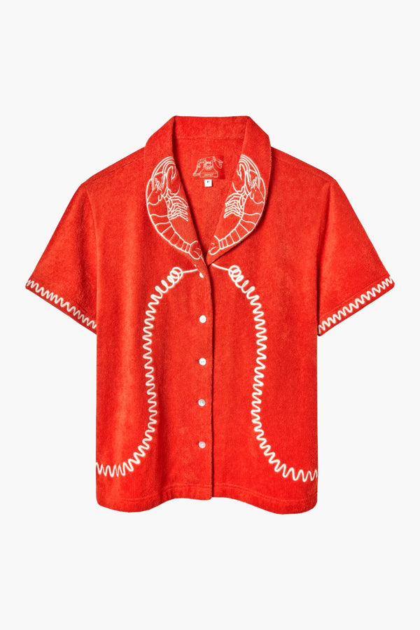 'Lobster Landline' Cabana ~ Crop Cut
