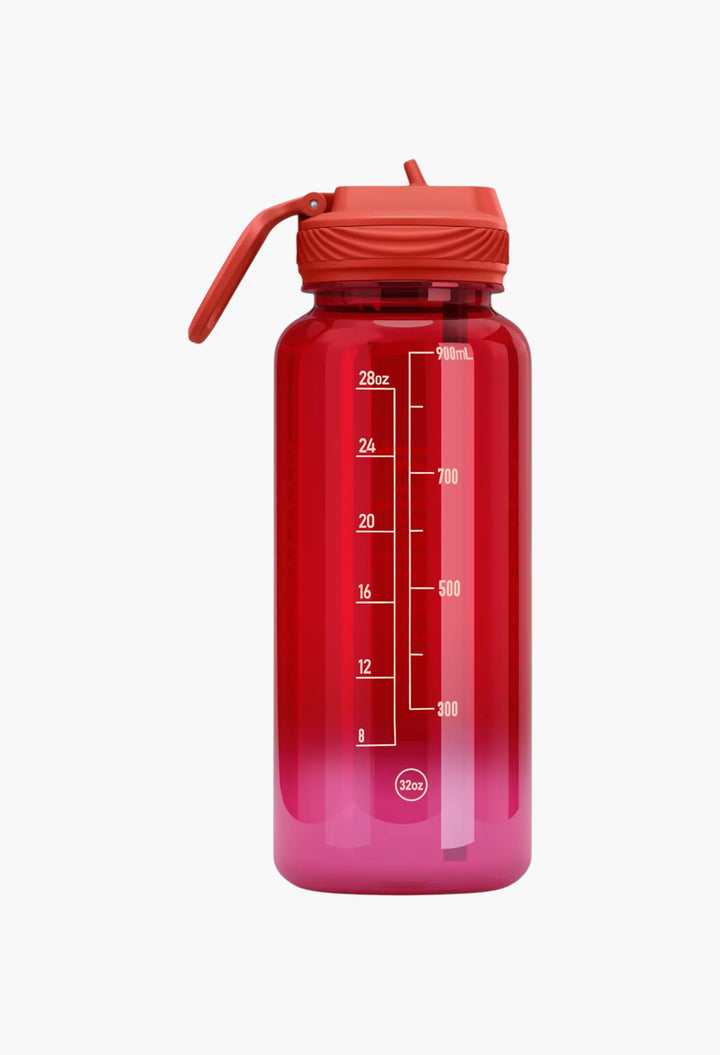 Back to Life Clear Bottle 32oz Straw Lid - GLAM MODA