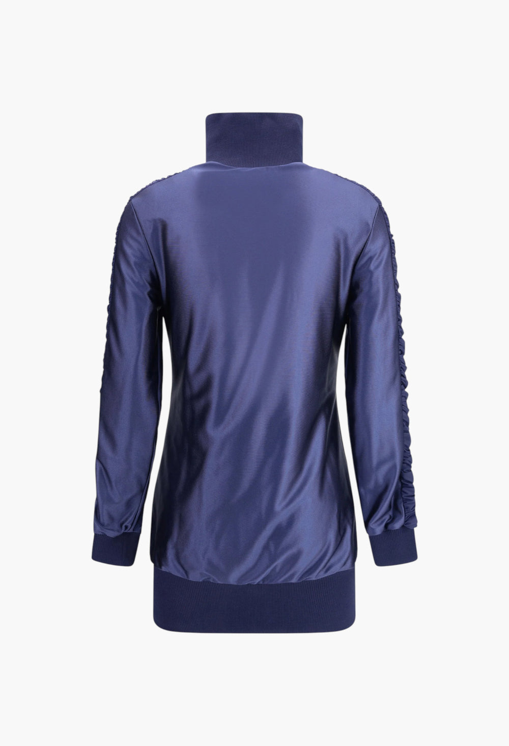 Shiny Jersey Fitted Tracksuit Dress - GLAM MODA