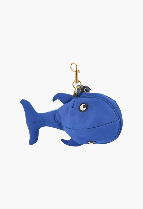 Whale Nylon Pouch Key Ring